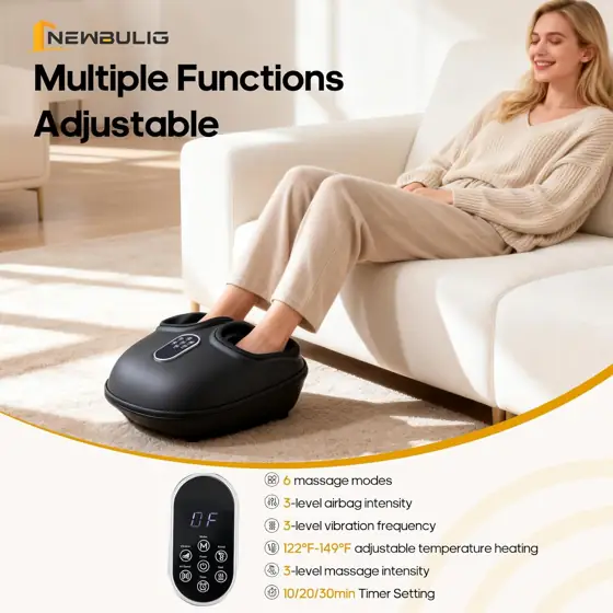 NEWBULIG Foot Massager with Heat,… — Photo 2