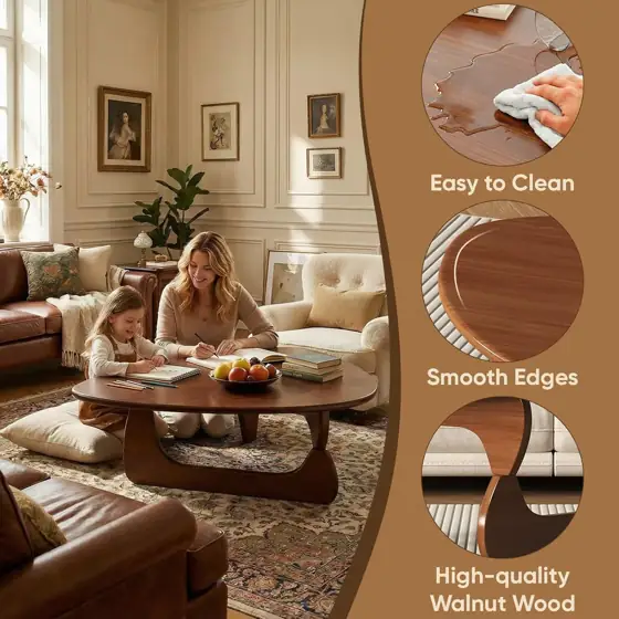SoulNest Mid Century Small Walnut… — Photo 3