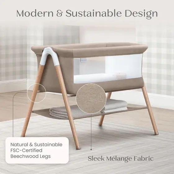 Delta Children Bondi Beechwood Bassinet… — Photo 2