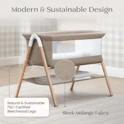 Delta Children Bondi Beechwood Bassinet… — Photo 2