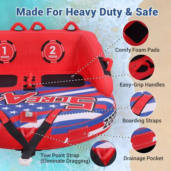 ZOOMBROS Towable Tubes for Boating,… — Photo 3