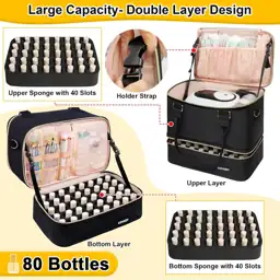 Covkev 80-Bottle Nail Polish Organizer… — Photo 2