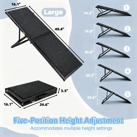 Dog Ramp for Car 49.4x16.1in,… — Photo 3