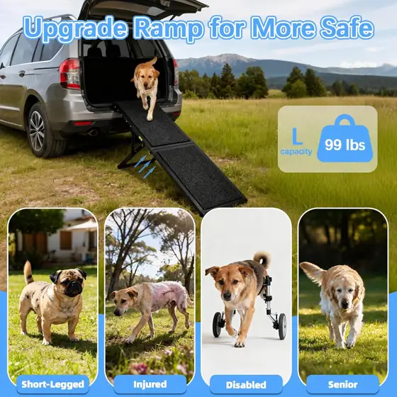 Dog Ramp for Car 49.4x16.1in,… — Photo 4