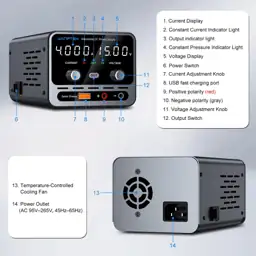 DC Power Supply 0-15V/0-4A Adjustable,… — Photo 4