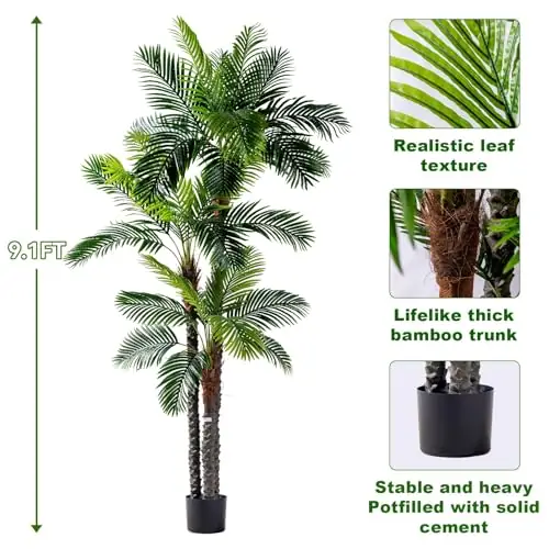 Erimda 9.1FT Artificial Phoenix Palm… — Photo 2