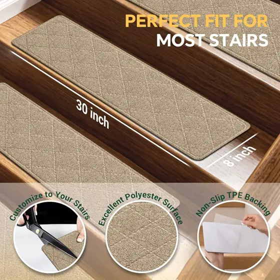 Stair Treads Non-Slip for Wooden… — Photo 3