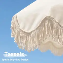 7.5FT Boho Patio Umbrella with… — Photo 3