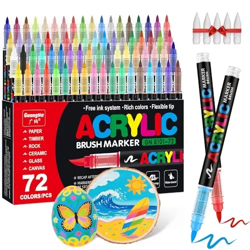 Guangna Acrylic Paint Markers, Brush… — Photo 1