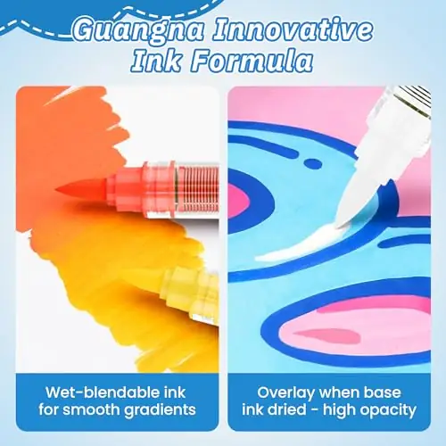 Guangna Acrylic Paint Markers, Brush… — Photo 3