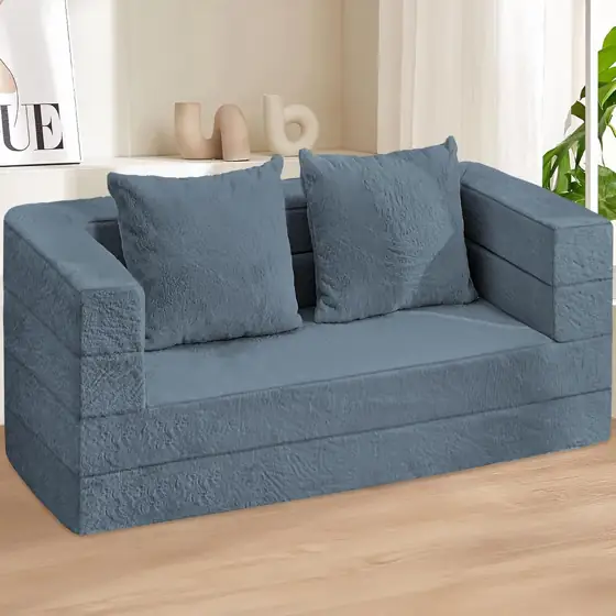 Futon Sofa Bed with Pillow,… — Photo 2