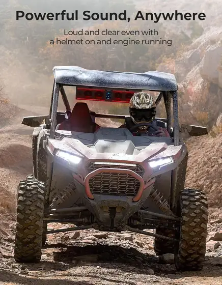 KEMIMOTO 6-Speaker Metal UTV Sound… — Photo 3