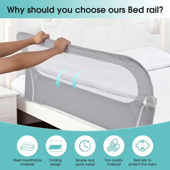 NUTIKAS Baby Bed Rail Guard… — Photo 3