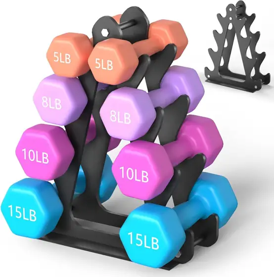 4-Tier Dumbbell Rack for 1-15… — Photo 1