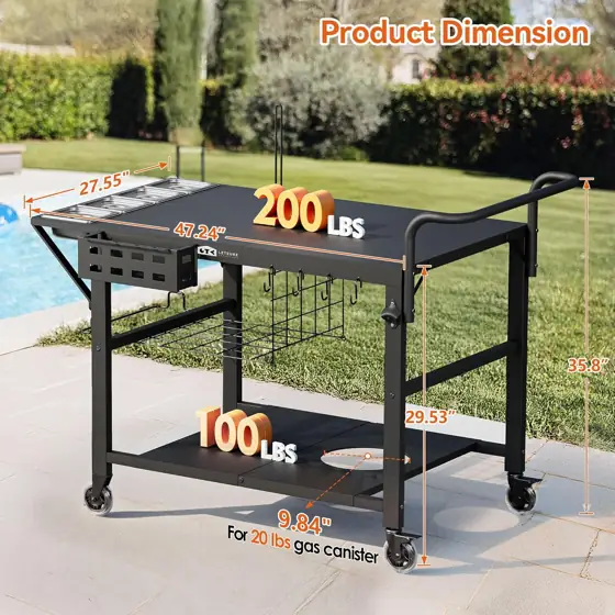Pizza Oven Table Stand, Outdoor… — Photo 4