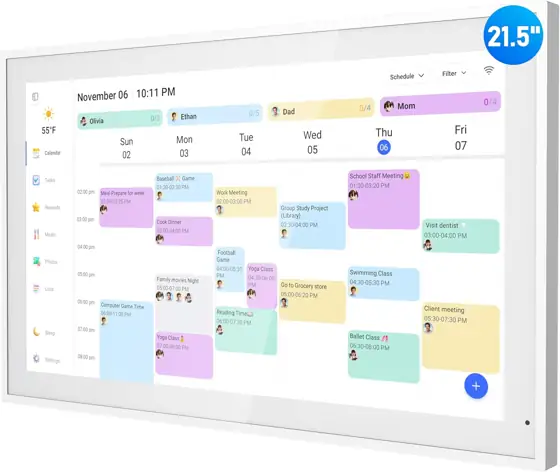Digital Calendar 21.5-Inch Calendar &… — Photo 1