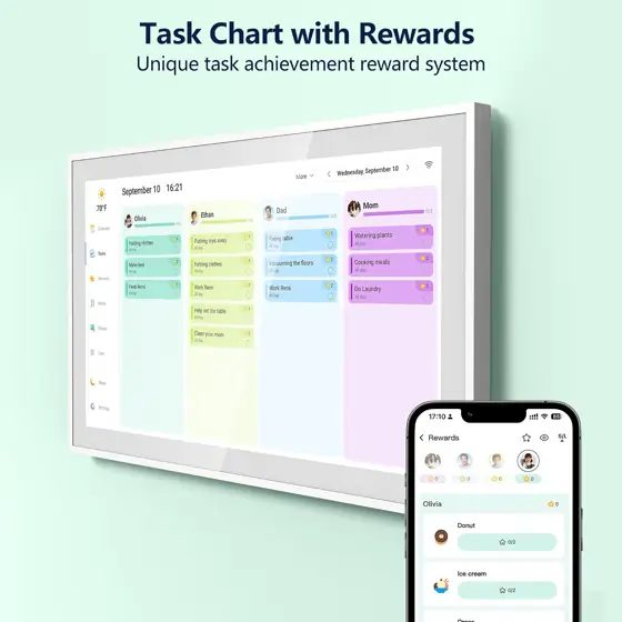 Digital Calendar 21.5-Inch Calendar &… — Photo 3