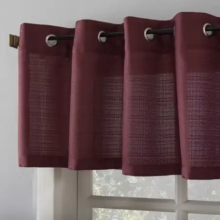 Mainstays Solid Semi Sheer Curtain… — Photo 3