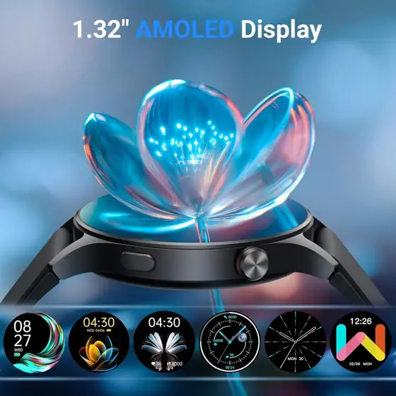 Fitpolo SmartWatch 1.3" AMOLED, Unisex,… — Photo 2