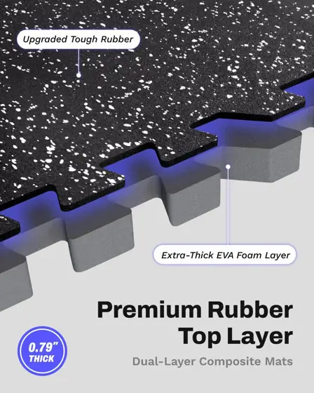 AIRHOP 0.79" Thick Gym Flooring,… — Photo 2