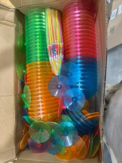 120 Pcs Multicolor Plastic Margarita… — Photo 5