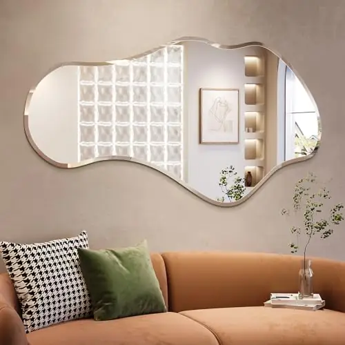 Irregular Wall Mirror, 26"x48", Frameless… — Photo 1