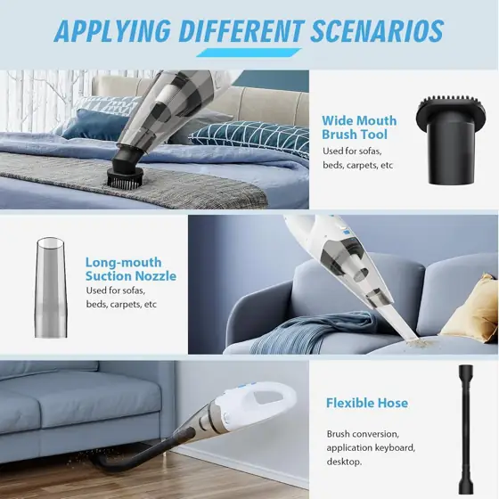 FUOAYOC Car Cordless Rechargeable Vacuum… — Photo 2