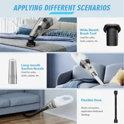 FUOAYOC Car Cordless Rechargeable Vacuum… — Photo 2