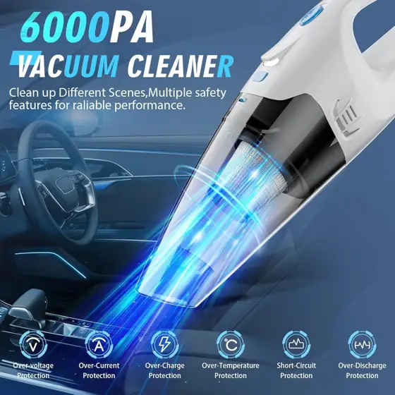 FUOAYOC Car Cordless Rechargeable Vacuum… — Photo 3