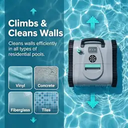 Cordless Pool Cleaner Robot: Walls… — Photo 3