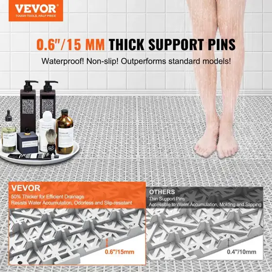 VEVOR Interlocking Drainage Mat Tiles… — Photo 2