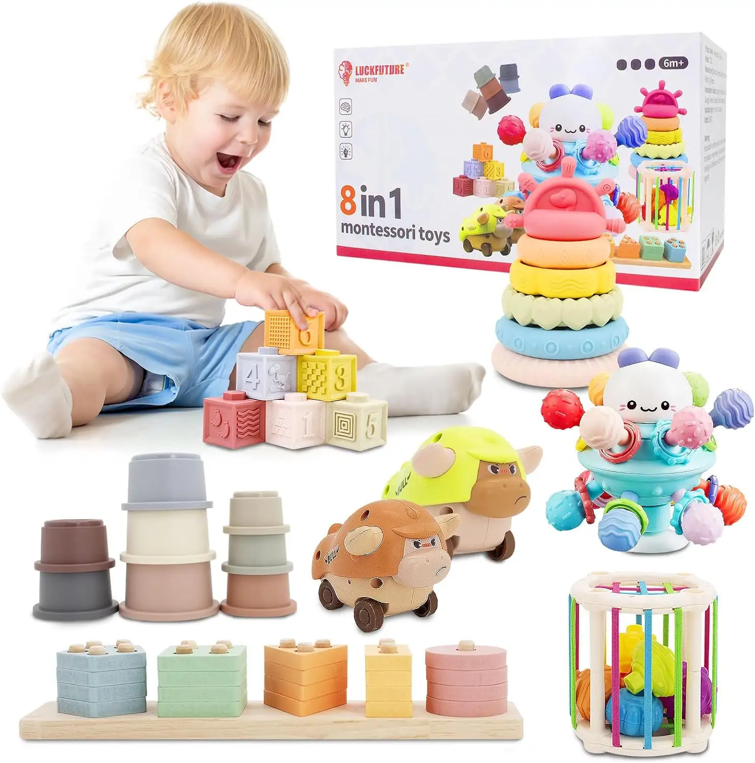 LUCKFUTURE Baby Toys 6-18 Months,… — Photo 1