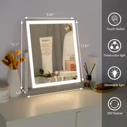 12-Inch Vanity Mirror with Lights,… — Photo 2