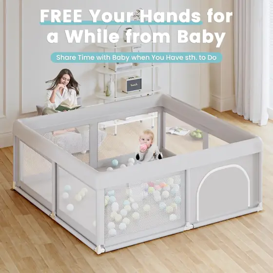 Hiaksedt Baby Playpen 50x50 Inch,… — Photo 2