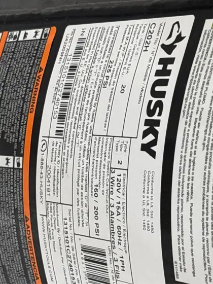 Husky 20 Gal. 200 PSI… — Photo 7