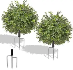 EREAL 24' Artificial Boxwood Topiary,… — Photo 1