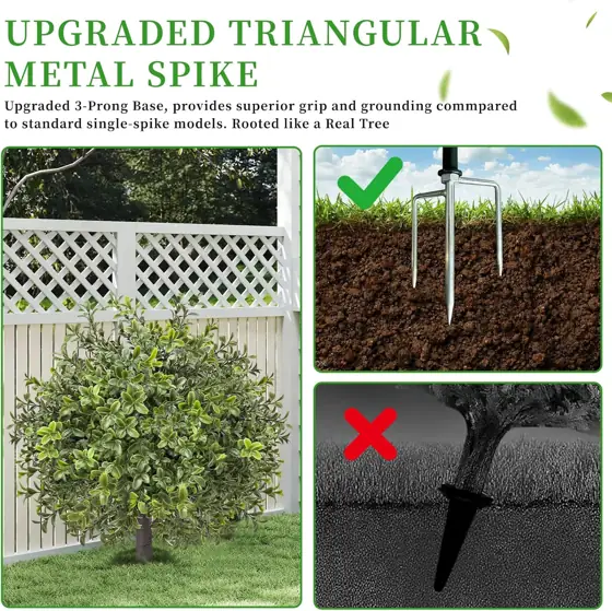 EREAL 24' Artificial Boxwood Topiary,… — Photo 2