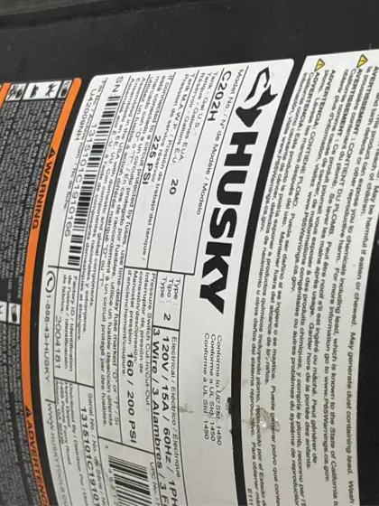 Husky 20 Gal. 200 PSI… — Photo 6
