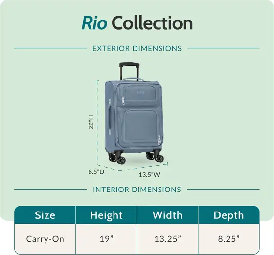 U.S. Traveler Rio Lightweight Softside… — Photo 3
