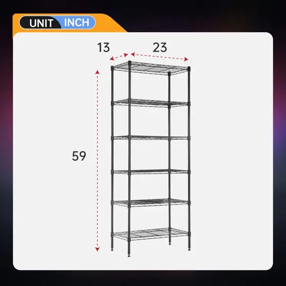 BestOffice | 6-Tier Wire Shelf… — Photo 3