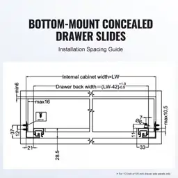 21 in. Drawer Bottom Side-Mount… — Photo 2