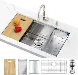 33x19 Inch Workstation Undermount Stainless… — Photo 1