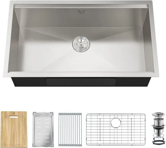 33x19 Inch Workstation Undermount Stainless… — Photo 2