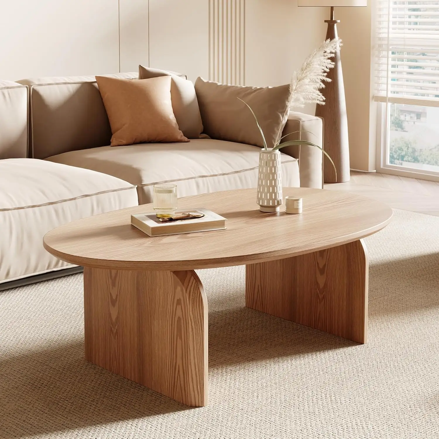 Honyee Small Oval Coffee Table,… — Photo 1