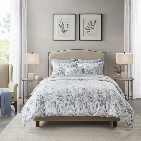 Thelma 8-Piece Blue Queen Reversible… — Photo 1