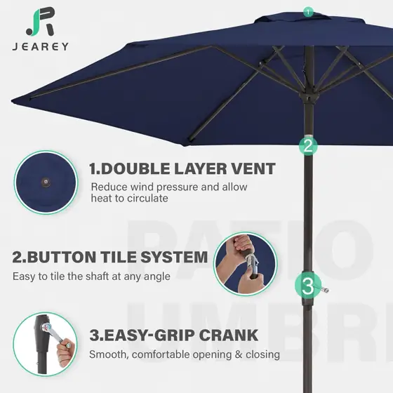 JEAREY 7.5 ft Outdoor Patio… — Photo 3