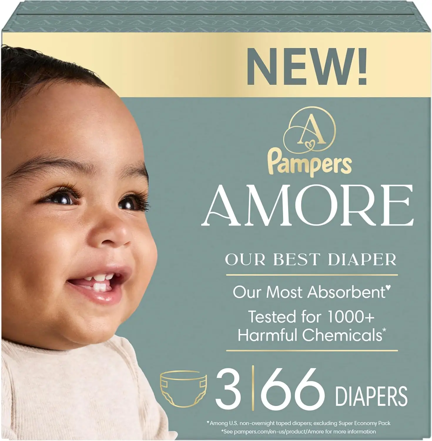 NEW Pampers Amore Diapers, Size… — Photo 1