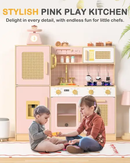 Babytronic Wooden Kids Play Kitchen,… — Photo 2