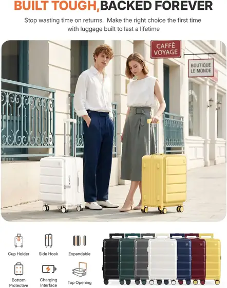 20IN Top-Opening Expandable Carry On… — Photo 2