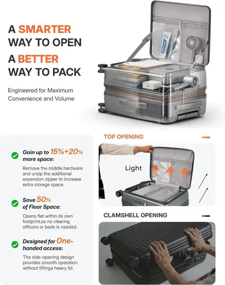 20IN Top-Opening Expandable Carry On… — Photo 3